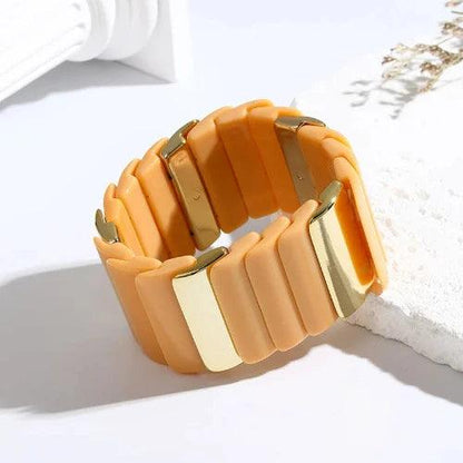 High Quality Acrylic Elastic Wide Fashion Bracelet - SHExFAB