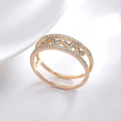 High - Quality Cubic Zirconia Heart Ring - SHExFAB