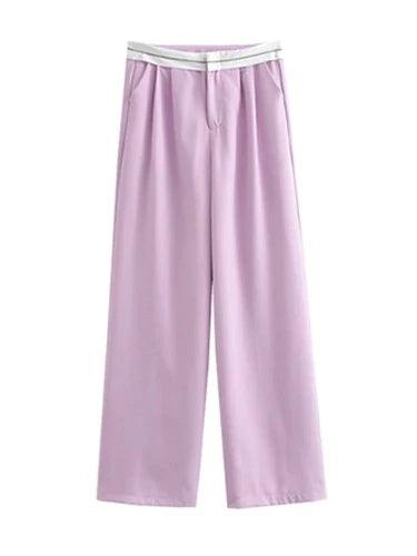 High Rise Wide Leg Formal Trousers - SHExFAB