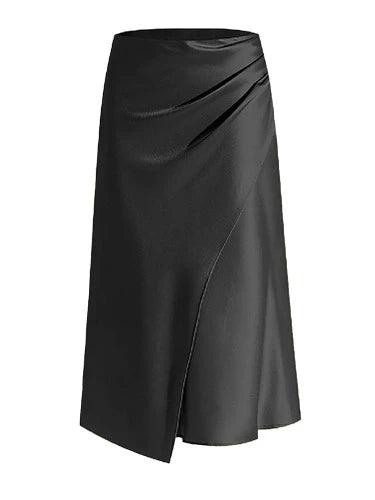 High Waist Sid Slit Office Maxi Skirt - SHExFAB