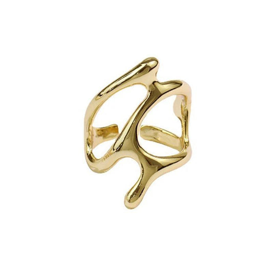 Irregular Hollow Fashion Open Ring - SHExFAB