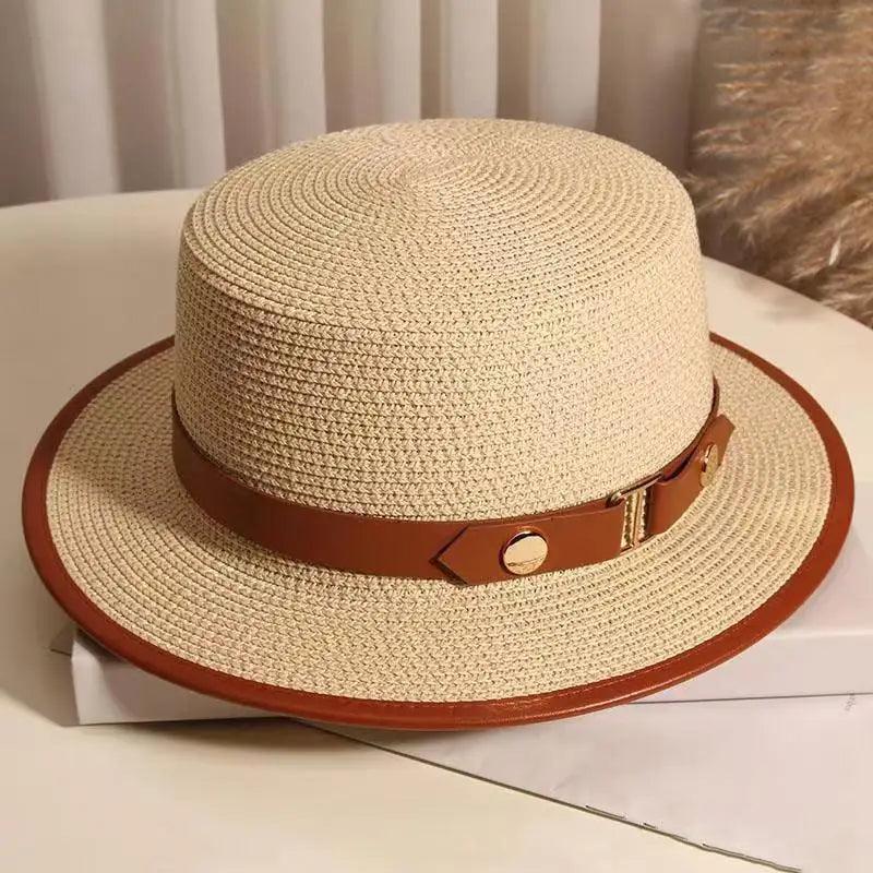 Leather Belt Flat Top Paper Holiday Hats - SHExFAB