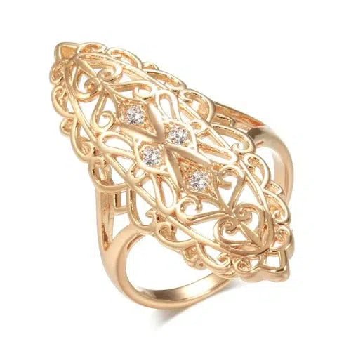 Luxury Cubic Zirconia Cocktail Ring - SHExFAB