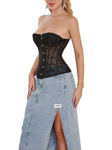 Mesh Overbust Corset Top - SHExFAB