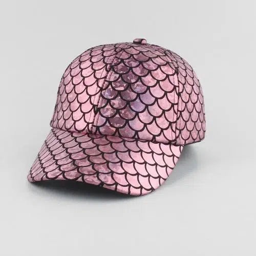 Metallic Fish Scale Baseball Hat - SHExFAB