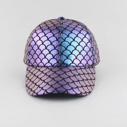 Metallic Fish Scale Baseball Hat - SHExFAB