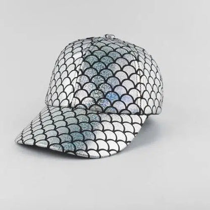 Metallic Fish Scale Baseball Hat - SHExFAB