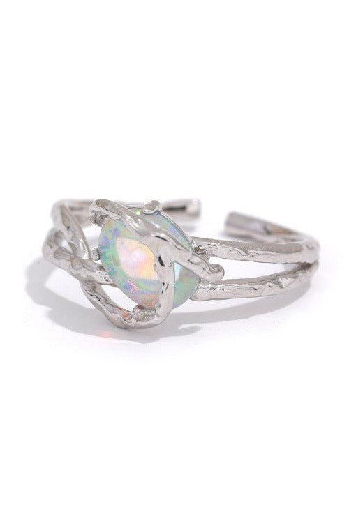 Natural Opal Stone Open Ring - SHExFAB