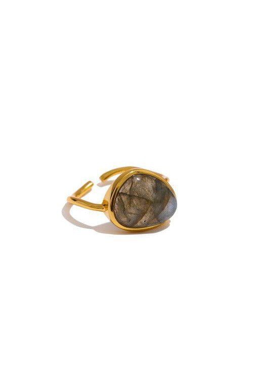 Natural Stone Thin Open Ring - SHExFAB