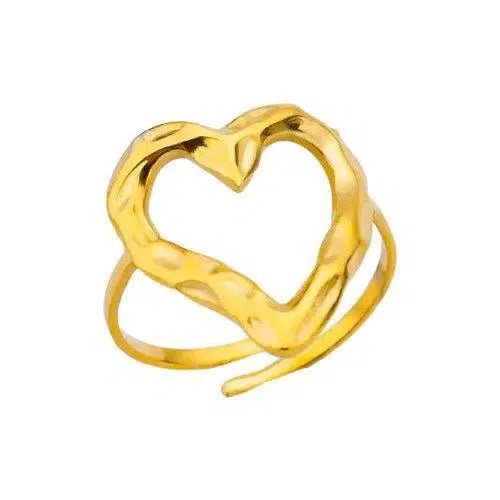 Open Heart Adjustable Ring - SHExFAB