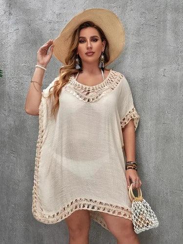 Plus Size Beach Cover Up Tunic - SHExFAB