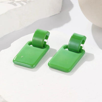 Rectangle Trendy Dangle Stud Earrings - SHExFAB