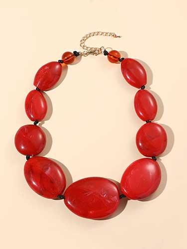 Resin Bold Choker Fashion Necklaces - SHExFAB