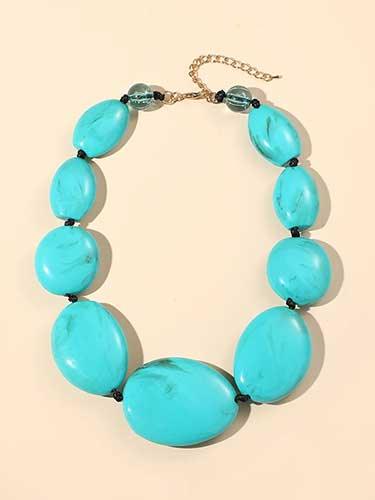 Resin Bold Choker Fashion Necklaces - SHExFAB