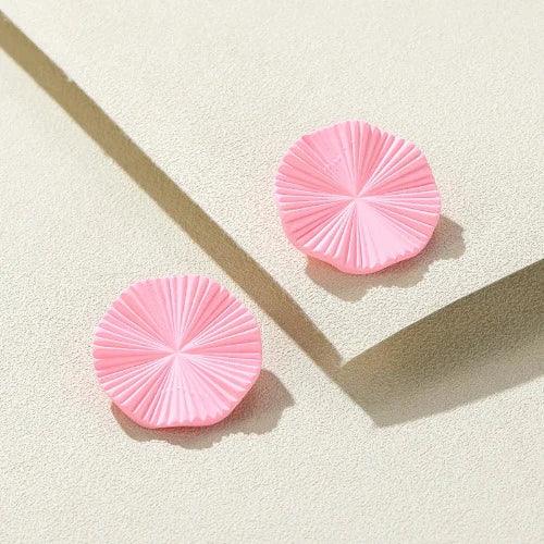 Round Resin Stud Earrings - SHExFAB