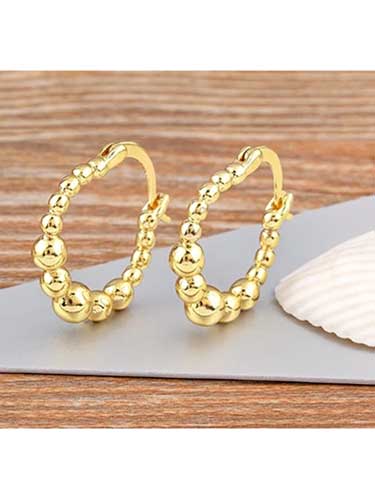 Small Round Chain Earrings - SHExFAB