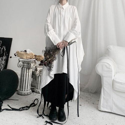 Super Oversized Long Shirt Dress - SHExFAB