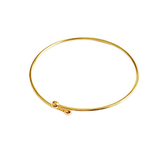 Thin Wire Open Adjustable Bangle Bracelet - SHExFAB