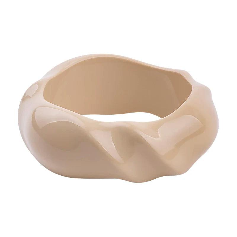 Trendy Irregular Chunky Party Bangle Bracelet - SHExFAB