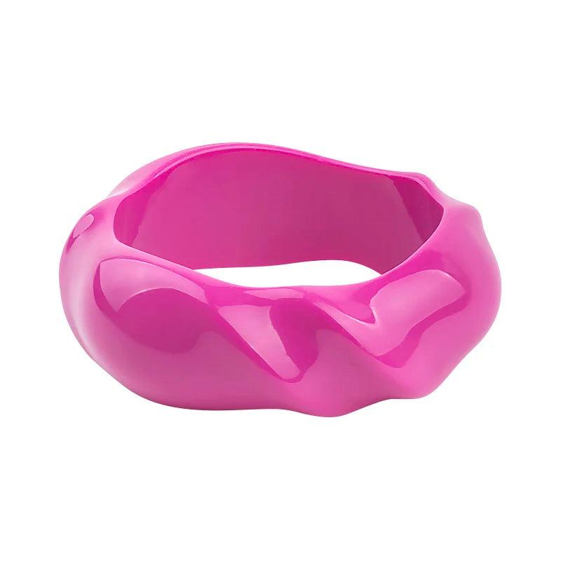 Trendy Irregular Chunky Party Bangle Bracelet - SHExFAB