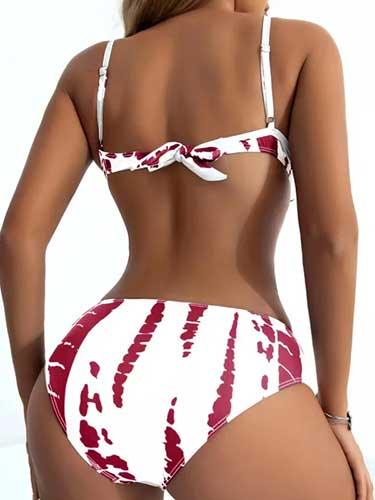 Twist Front Push Up Padded Bikini Sets - SHExFAB