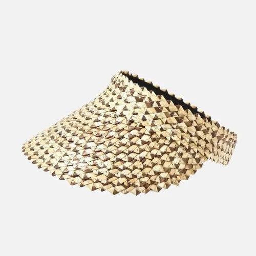 Unisex Adjustable Wheat Straw Visor Hat - SHExFAB