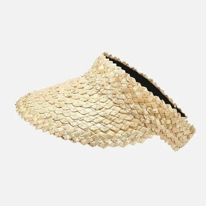 Unisex Adjustable Wheat Straw Visor Hat - SHExFAB