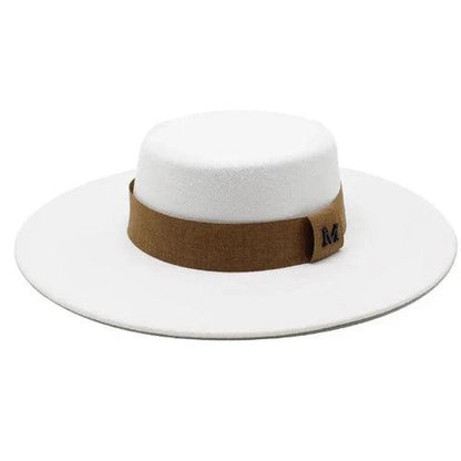 Wide Brim Bow Ribbon Fedora Hat - SHExFAB