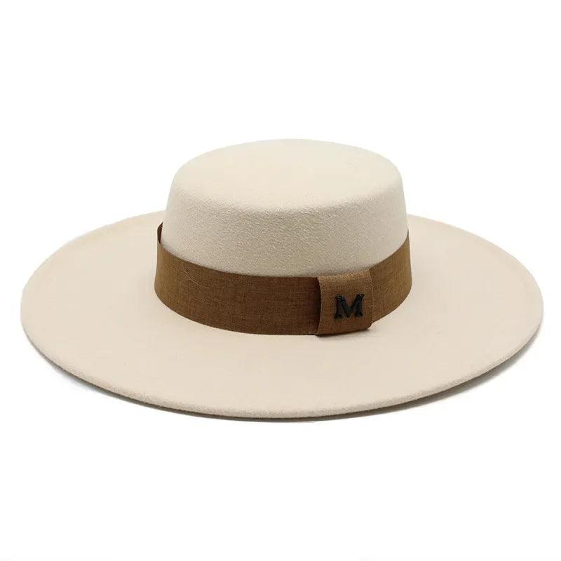 Wide Brim Bow Ribbon Fedora Hat - SHExFAB