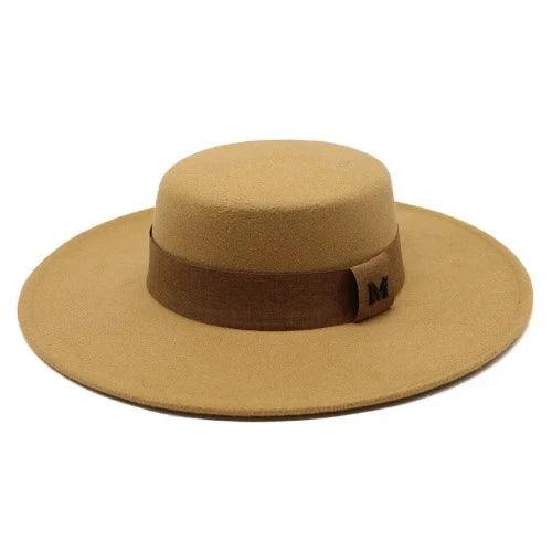 Wide Brim Bow Ribbon Fedora Hat - SHExFAB