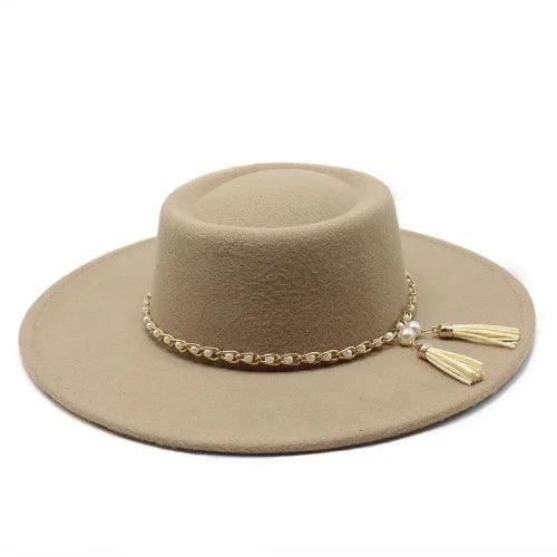 Wide Brim Women Wool Felt Fedora Hat - SHExFAB