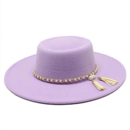 Wide Brim Women Wool Felt Fedora Hat - SHExFAB