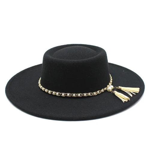 Wide Brim Women Wool Felt Fedora Hat - SHExFAB