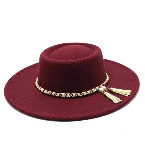 Wide Brim Women Wool Felt Fedora Hat - SHExFAB