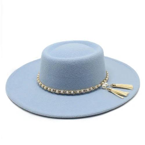 Wide Brim Women Wool Felt Fedora Hat - SHExFAB